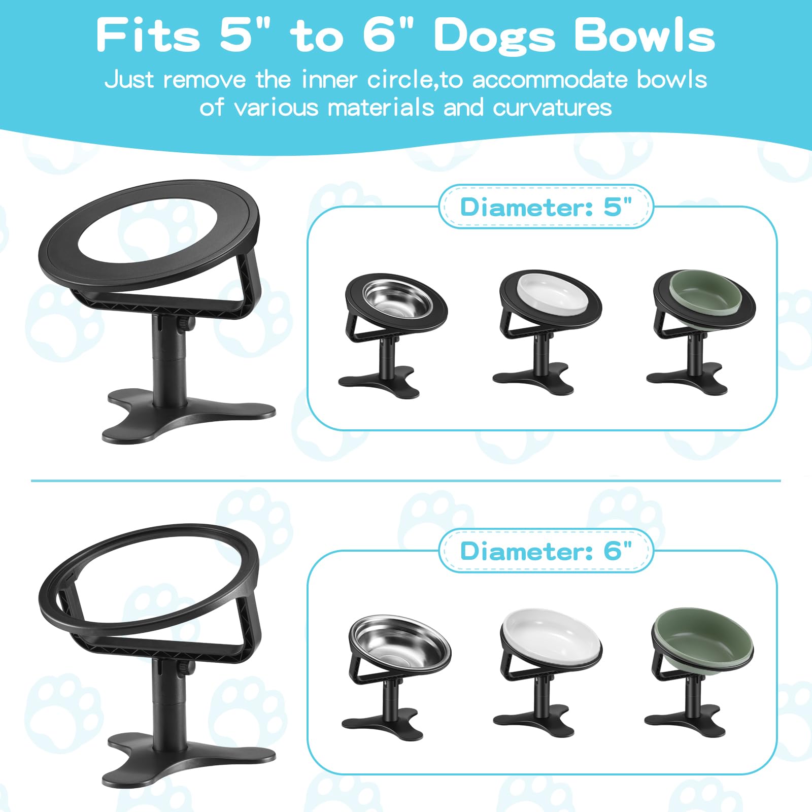**Elevated Cat Bowls with 15° Tilt & Non-Slip Stand - Stainless Steel Raised Pet Bowls for Cats & Puppies - Perfect for Healthy Eating & Digestion**