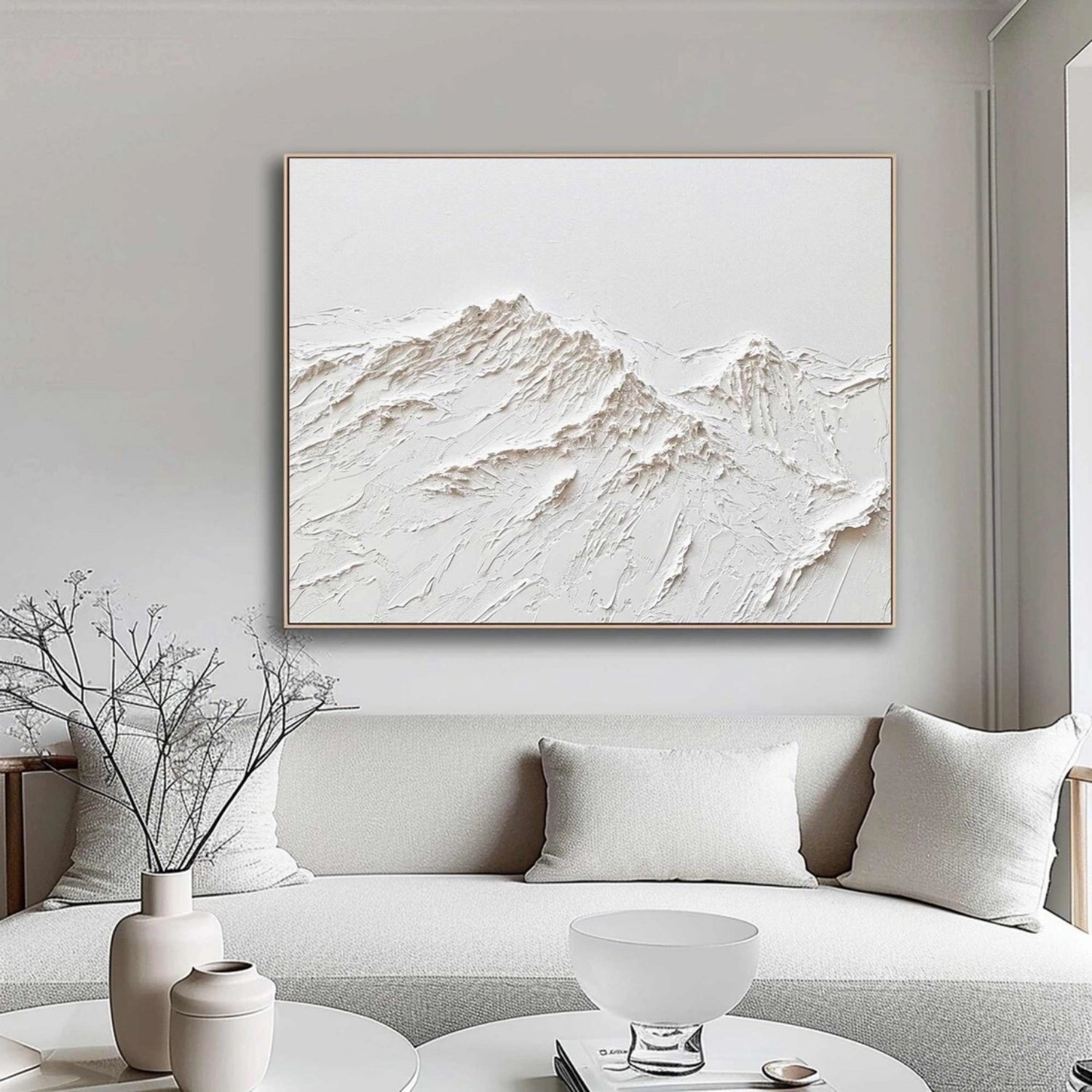 Minimalist Textured Plaster Art Painting - Modern Abstract Wall Decor #MM304 | Perfect for Living Room, Bedroom & Office