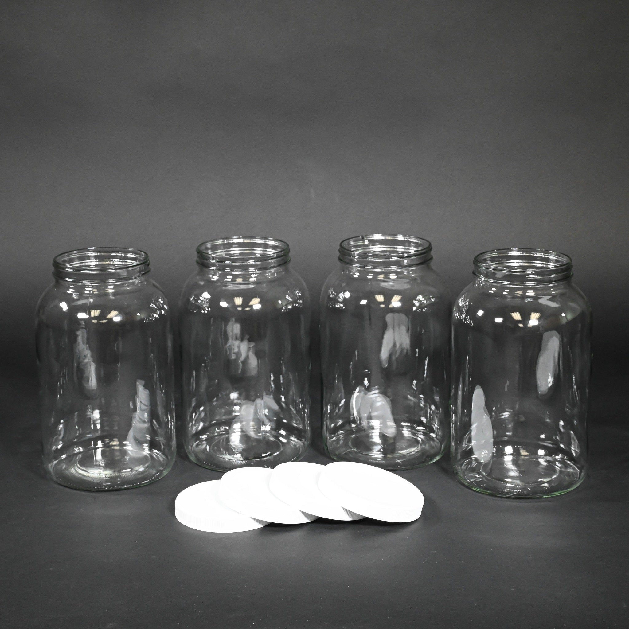 4 Pack 1 Gallon Glass Bottles with Airtight Lids - Perfect for Home Brewing, Juice Storage & DIY Projects