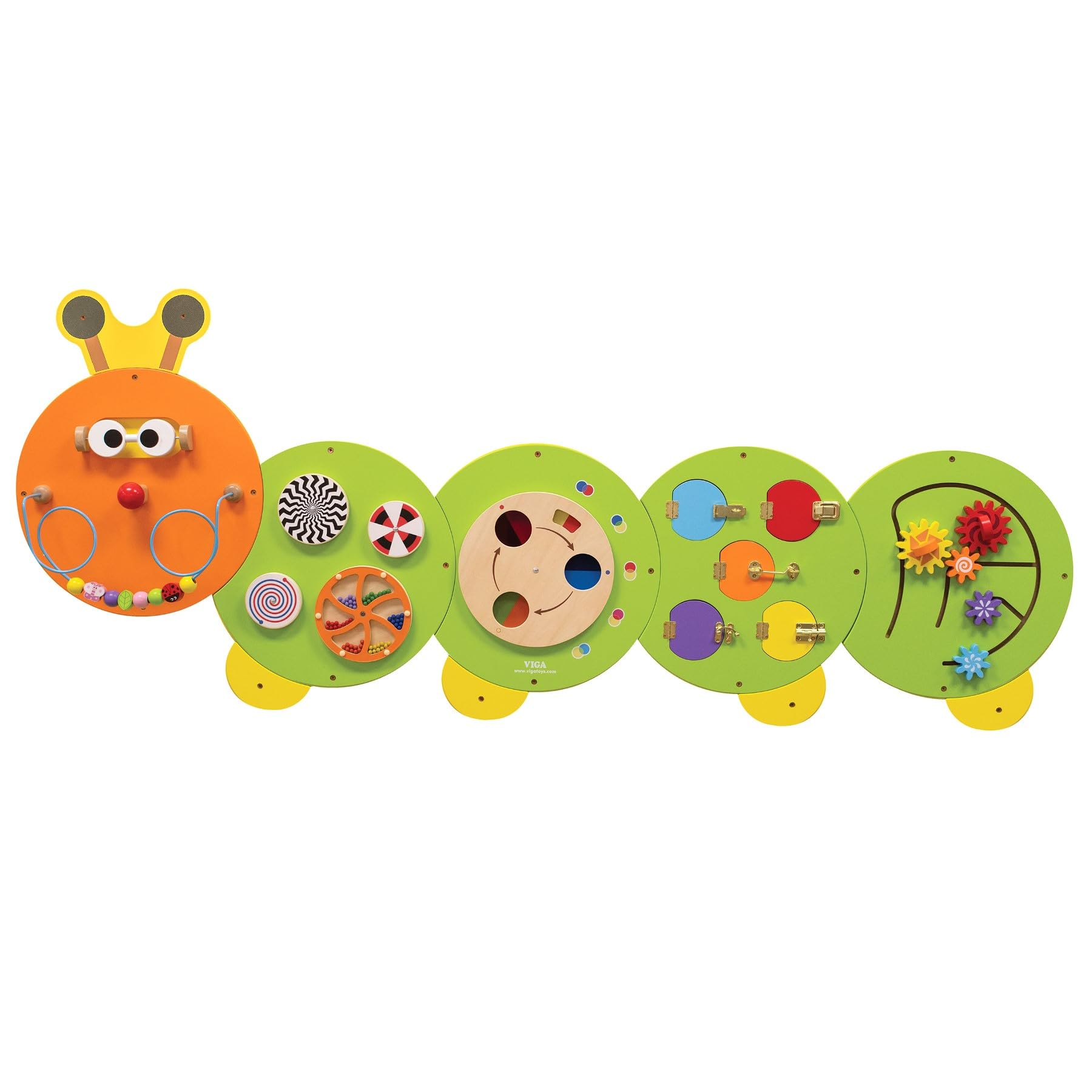 VIGAtoys Wall Toy Caterpillar - Decorative Wall Figure for Kids Room (44557) | Fun Nursery Decor & Playroom Wall Art for Toddlers