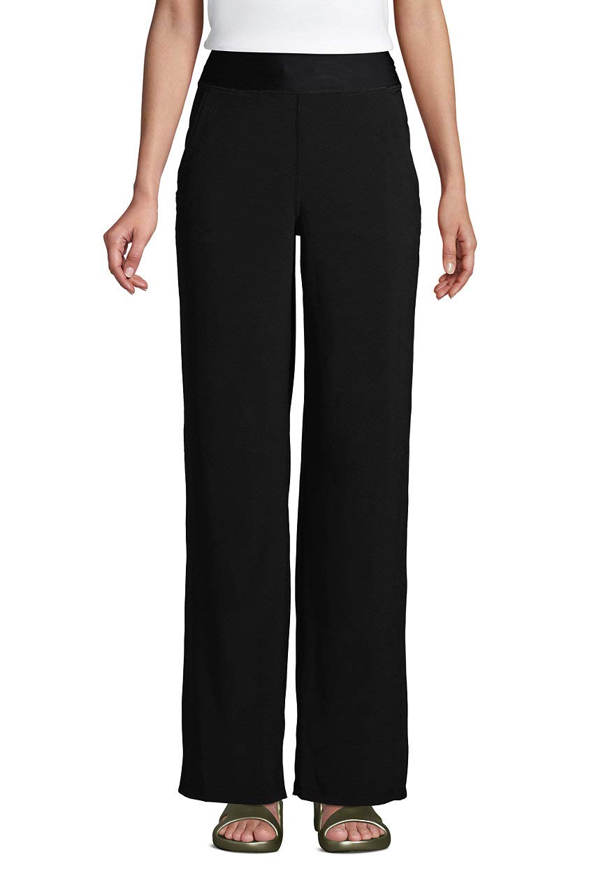 Lands' End Women's Everyday Active Pants - Comfortable Stretch Workout Yoga Pants for Running, Gym & Lounge Wear