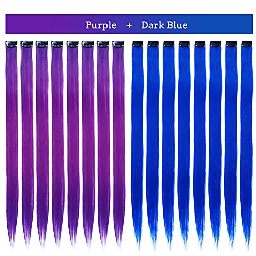 Purple Dark Blue-16Pcs