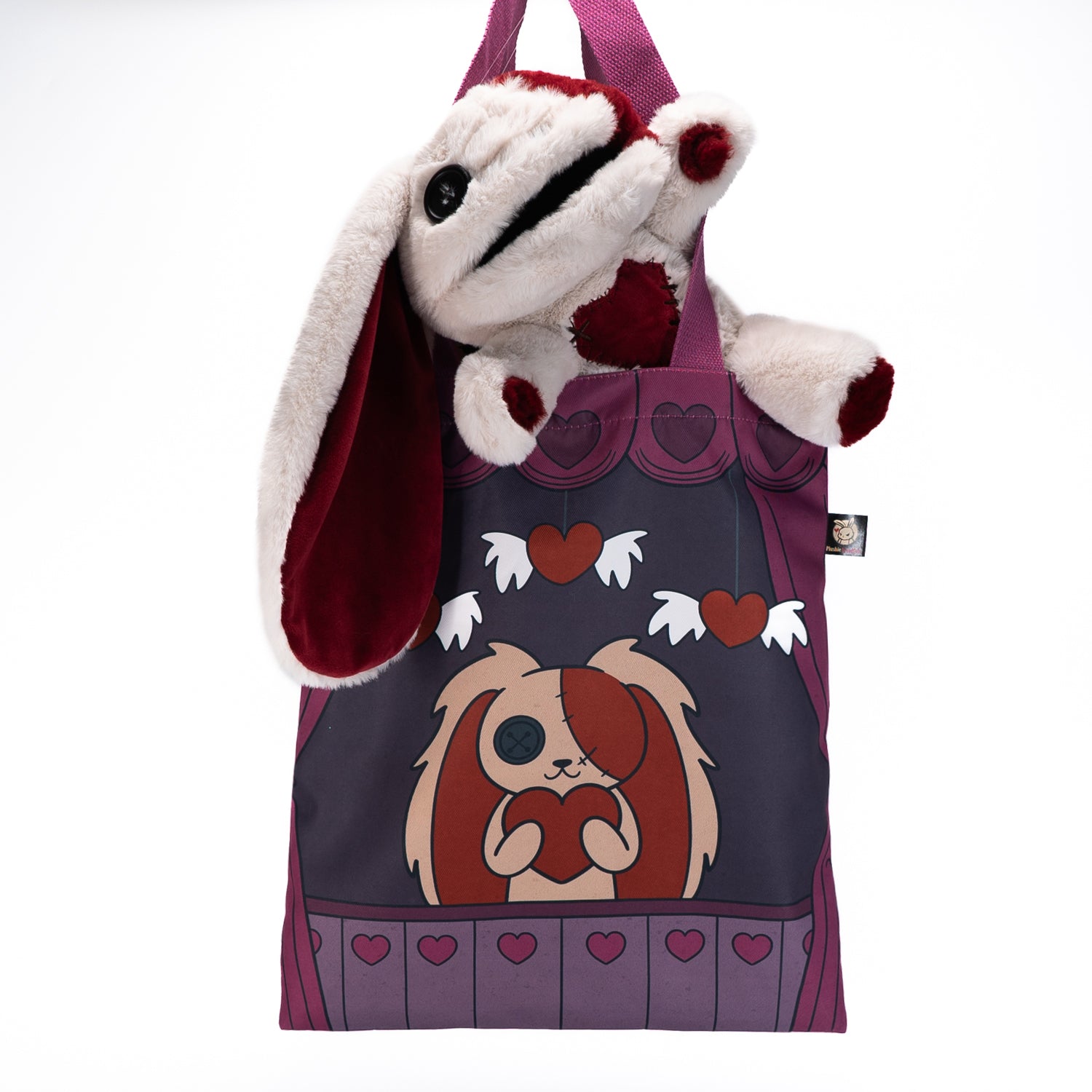 Plushie Dreadfuls Love Rabbit Plush Puppet - Soft Stuffed Animal Toy for Kids & Adults, Perfect for Cuddling, Gifts, and Home Decor