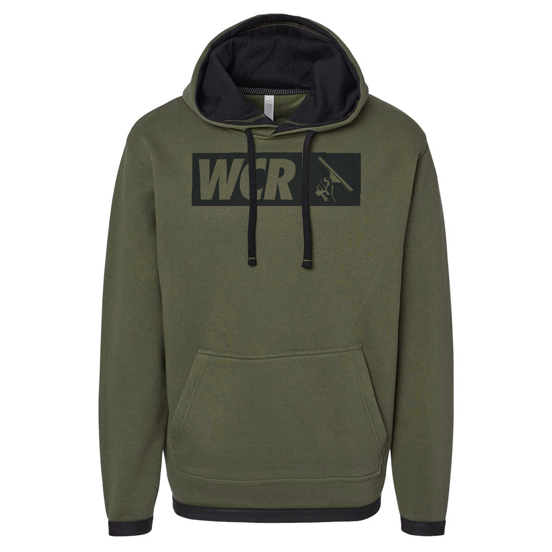 Military Green Hoodie for Men - Tactical Outdoor Jacket with Zipper Pockets | Perfect for Hiking, Camping & Casual Wear