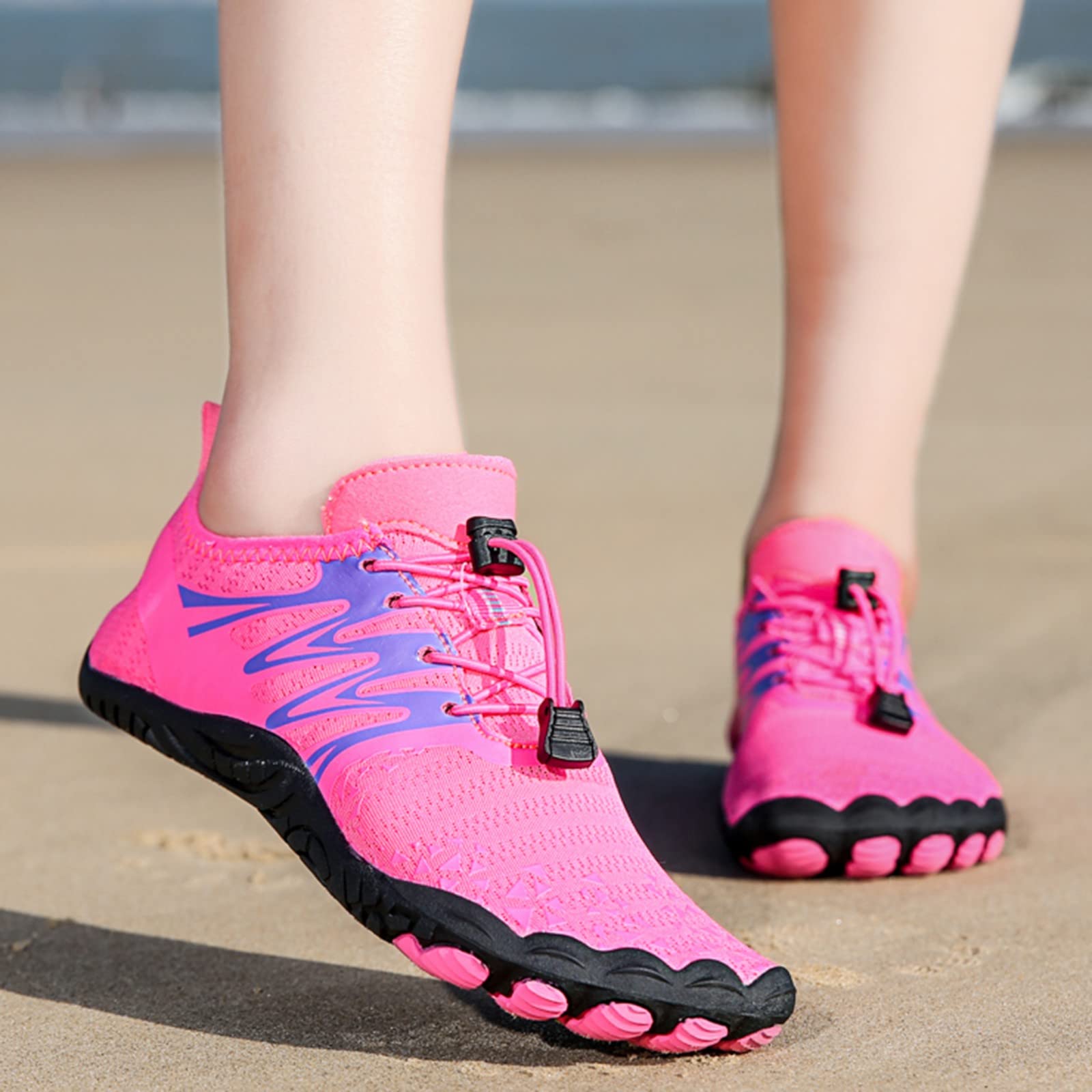 **Men's & Women's Water Shoes for Swimming, Diving, Hiking - Lightweight Quick-Dry Beach Shoes - Vegan Athletic Shoes for Outdoor Activities & Water Sports**
