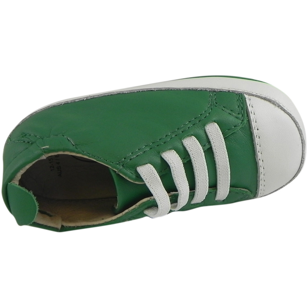 Old Soles Boys Girls 030 Green White Eazy Tread Sneakers - Lightweight Comfortable School Shoes for Kids Outdoor Play & Everyday Wear