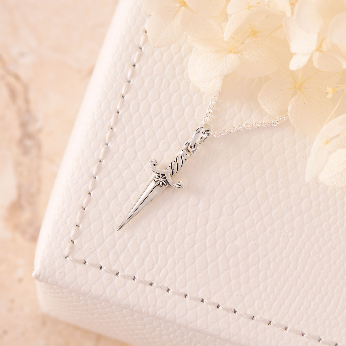 Fleur Dagger Necklace - Elegant Rose & Dagger Pendant Jewelry for Women | Gothic Fashion Accessory | Perfect for Parties, Date Nights & Everyday Wear