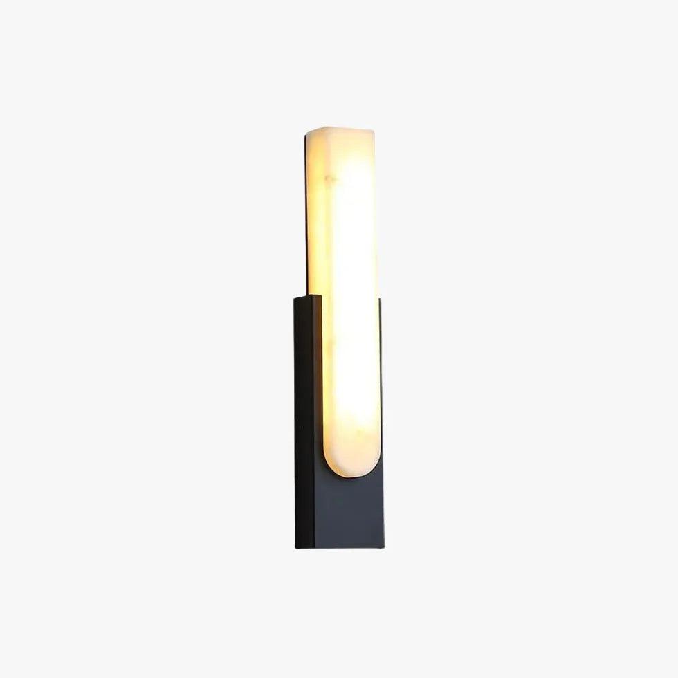 Modern Black Rectangular Wall Light for Living Room - Sleek Contemporary Lighting Fixture for Home Decor, Bedroom, Hallway, and Office