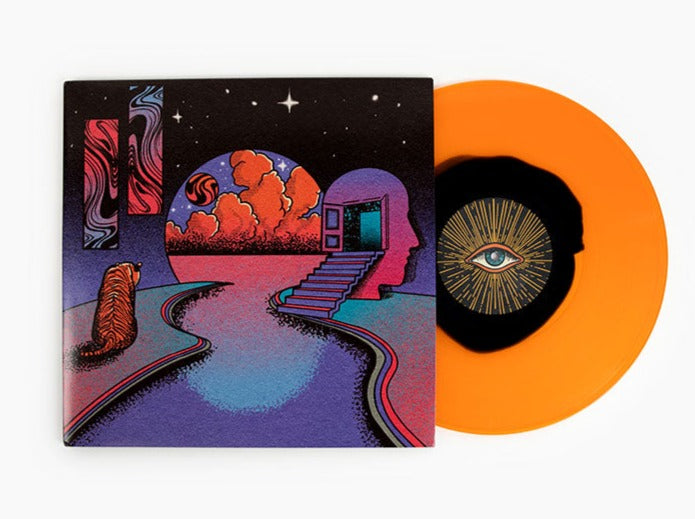 VIP // Translucent Orange with Blue Blob