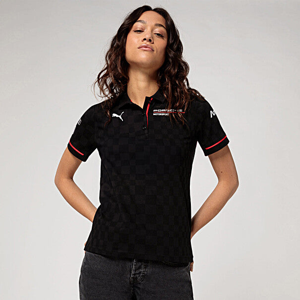 Porsche Women's Polo Shirt - Official Motorsport Replica Design - Comfortable Cotton Blend for Casual Wear & Racing Events