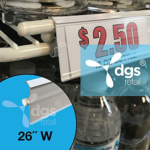 50 Pack Clear PVC Shelf Label Holders for 7/8