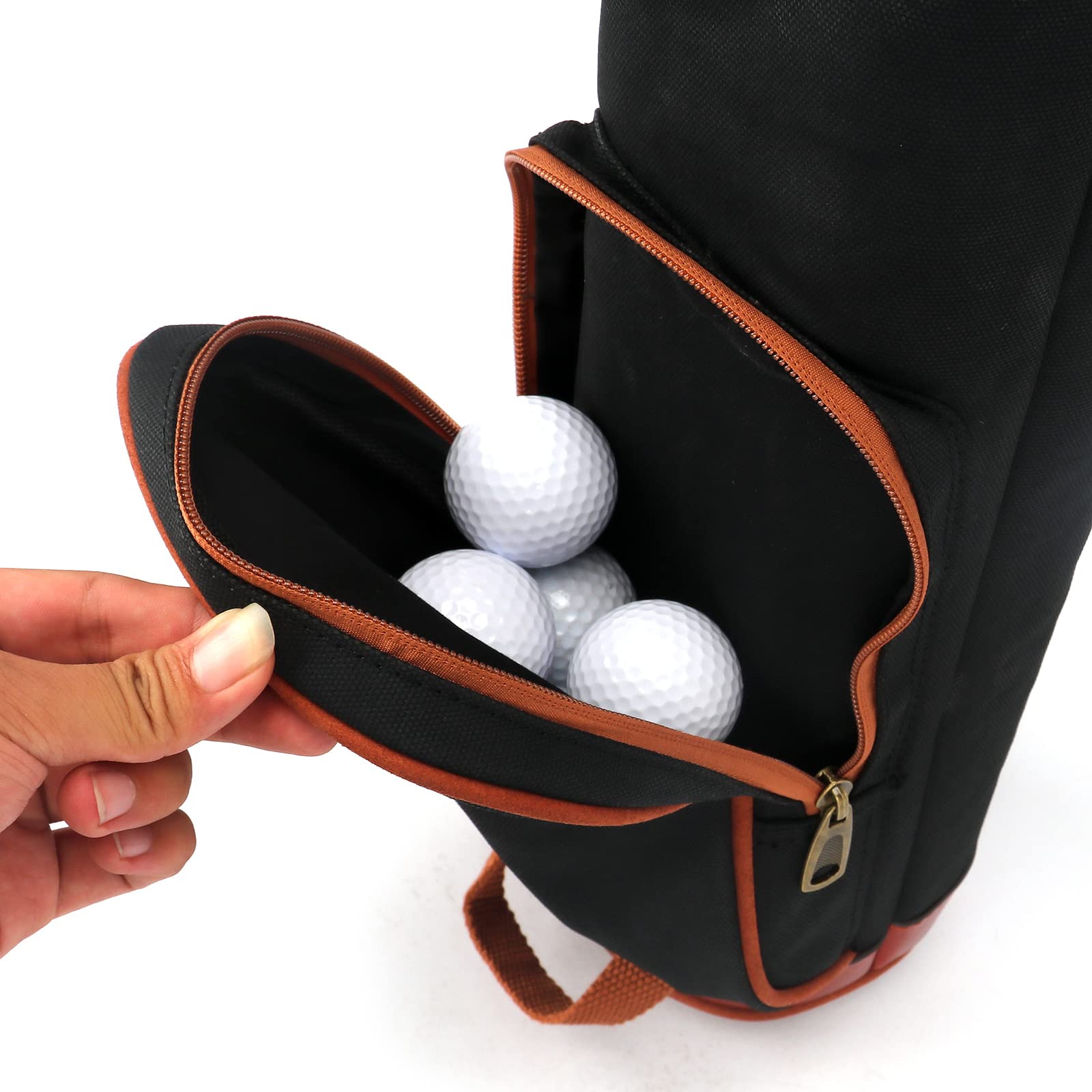 Vintage Golf Club Carry Bag - Durable Canvas & Leather Travel Case for Golf Clubs - Perfect for Golf Trips, Tournaments & Practice Sessions