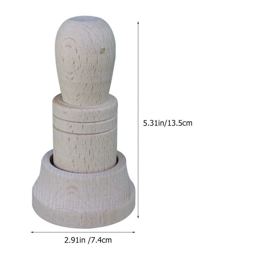 BESPORTBLE Wooden Paper Pot Maker Set - Automatic Seedling Germination & Flower Pot Making Tool for DIY Gardening (Great for Newspaper Pots, Eco-Friendly Planting)