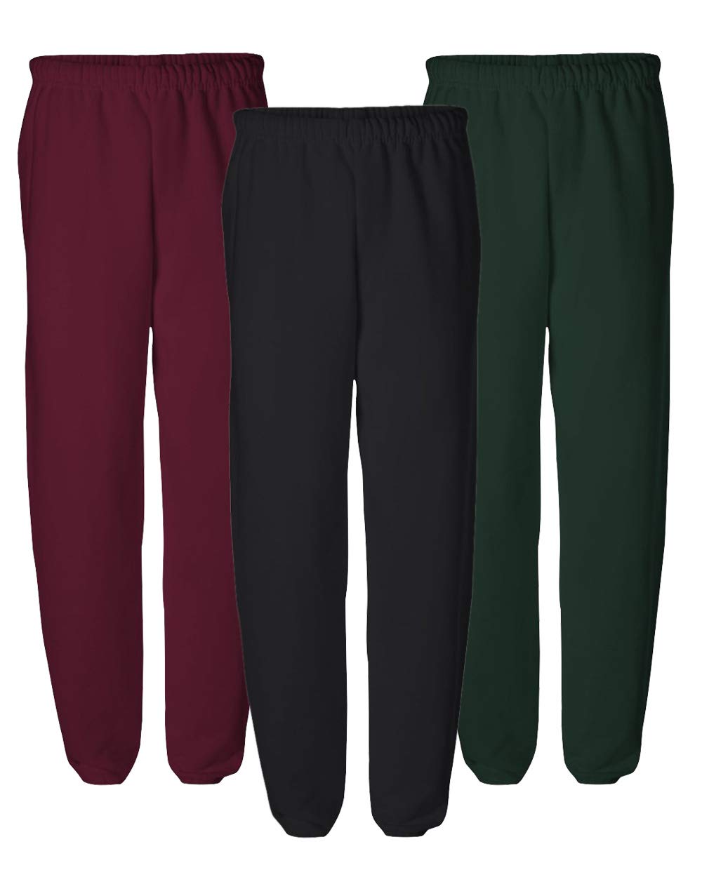 Miracle Multipack Men's Elastic Jogger Sweatpants - 3/6/10 Pack Comfortable Lounge Pants for Gym, Running & Casual Wear