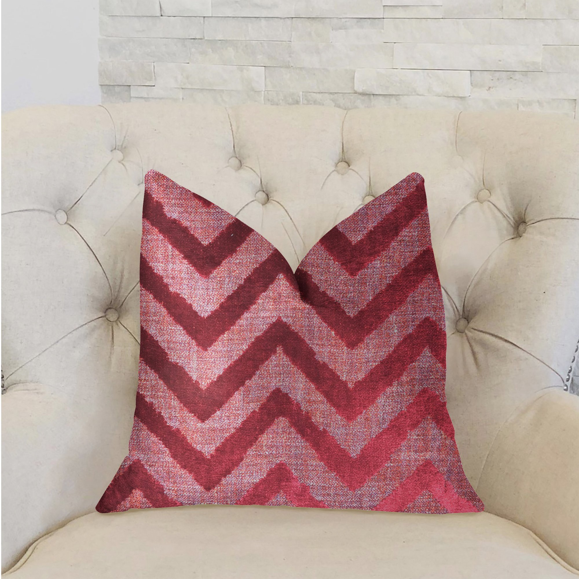 Plutus Valentina Luxury Throw Pillow 16x16 Inches - Soft Decorative Cushion Cover for Sofa, Bed, Living Room - Premium Home Decor Accent for Modern & Cozy Interior Design