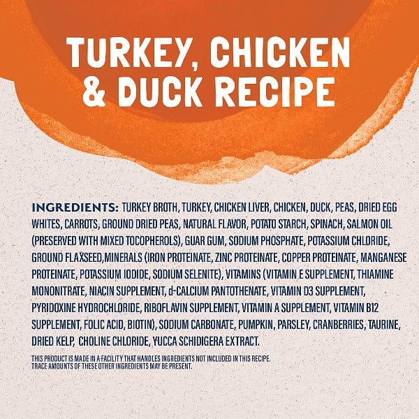 Natural Balance Platefulls Turkey, Chicken & Duck Recipe Morsels in Gravy - Grain-Free Wet Cat Food Pouches for Adult Cats - Perfect for Mealtime, Travel & Picky Eaters
