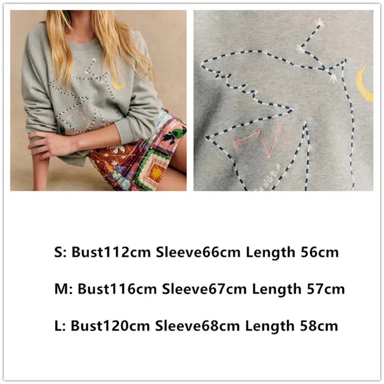 Women's Heart Print Sweatshirt - Cute Valentine's Day Gift, Casual Pullover Sweater for Date Night & Romantic Outfits