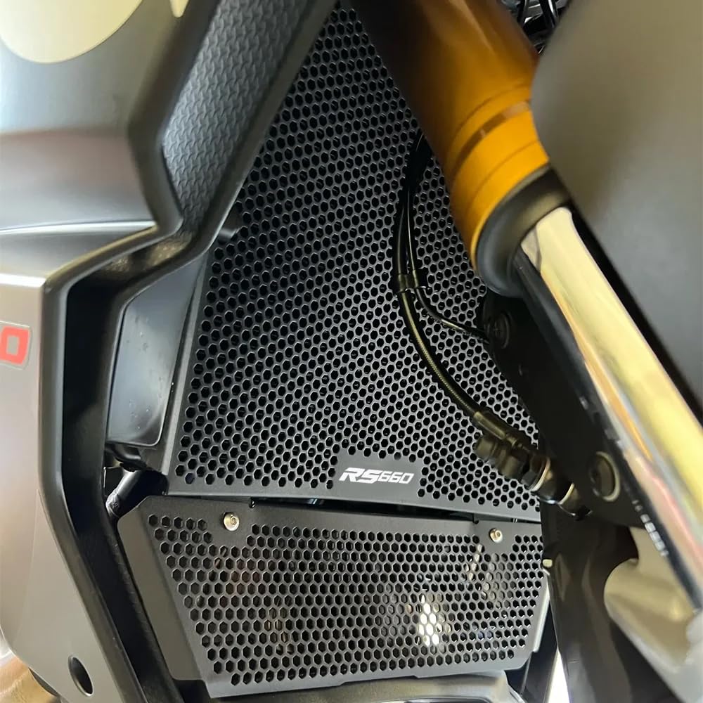 Aprilia RS660 & Tuono 660 Radiator Guard (2021-2023) - Durable Aluminum Grille Protection Cover for Motorcycle Accessories | Perfect for Track Days & Street Riding