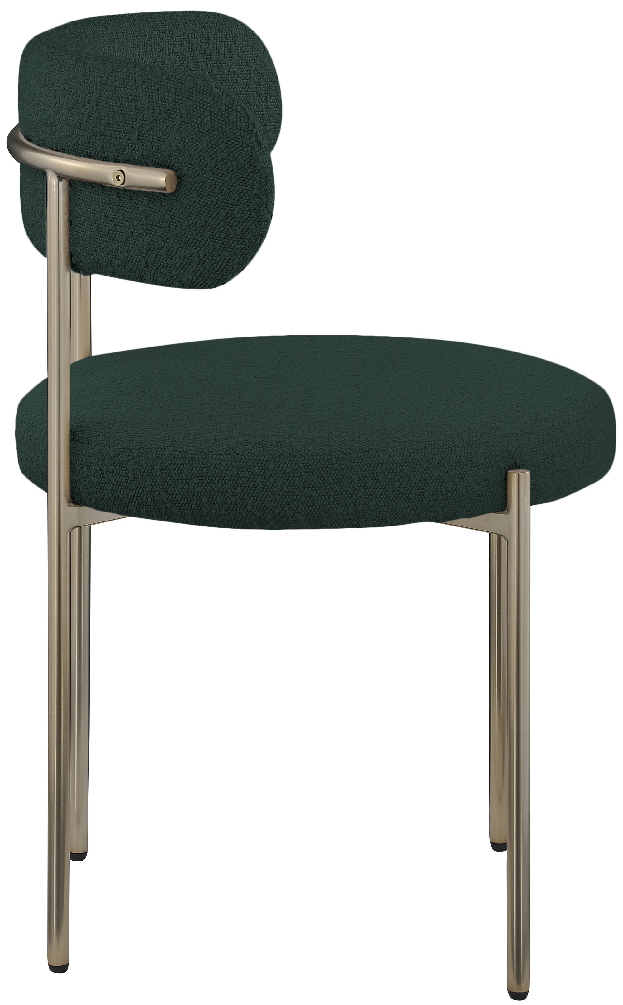 Luxury Boucle Fabric Dining Chair - Modern Upholstered Accent Chair for Kitchen, Dining Room & Office - Soft & Comfortable Mid Century Design - Perfect for Home Decor & Entertaining