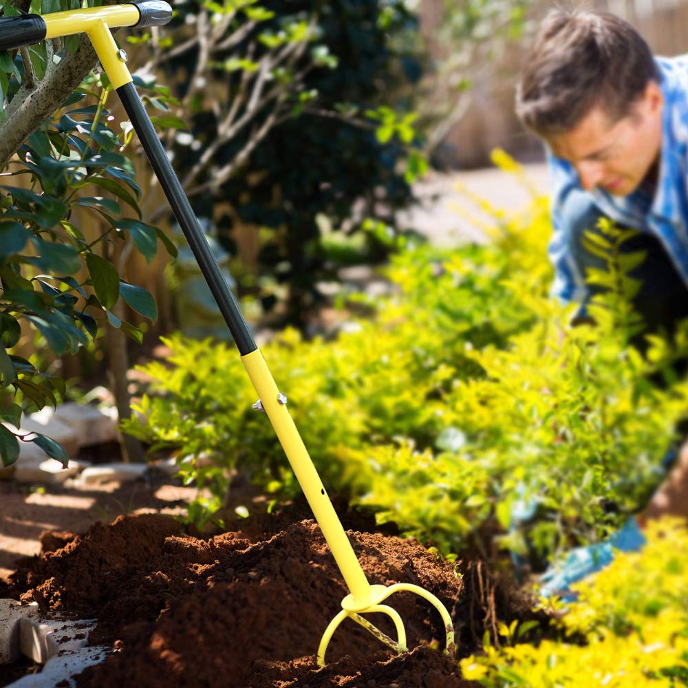 Manual Twist Tiller for Gardening - Steel Garden Claw Hand Cultivator, Lawn Aerator & Soil Loosener for Garden Beds, Plant Boxes & Raised Beds | Perfect for Weeding, Aeration & Soil Preparation