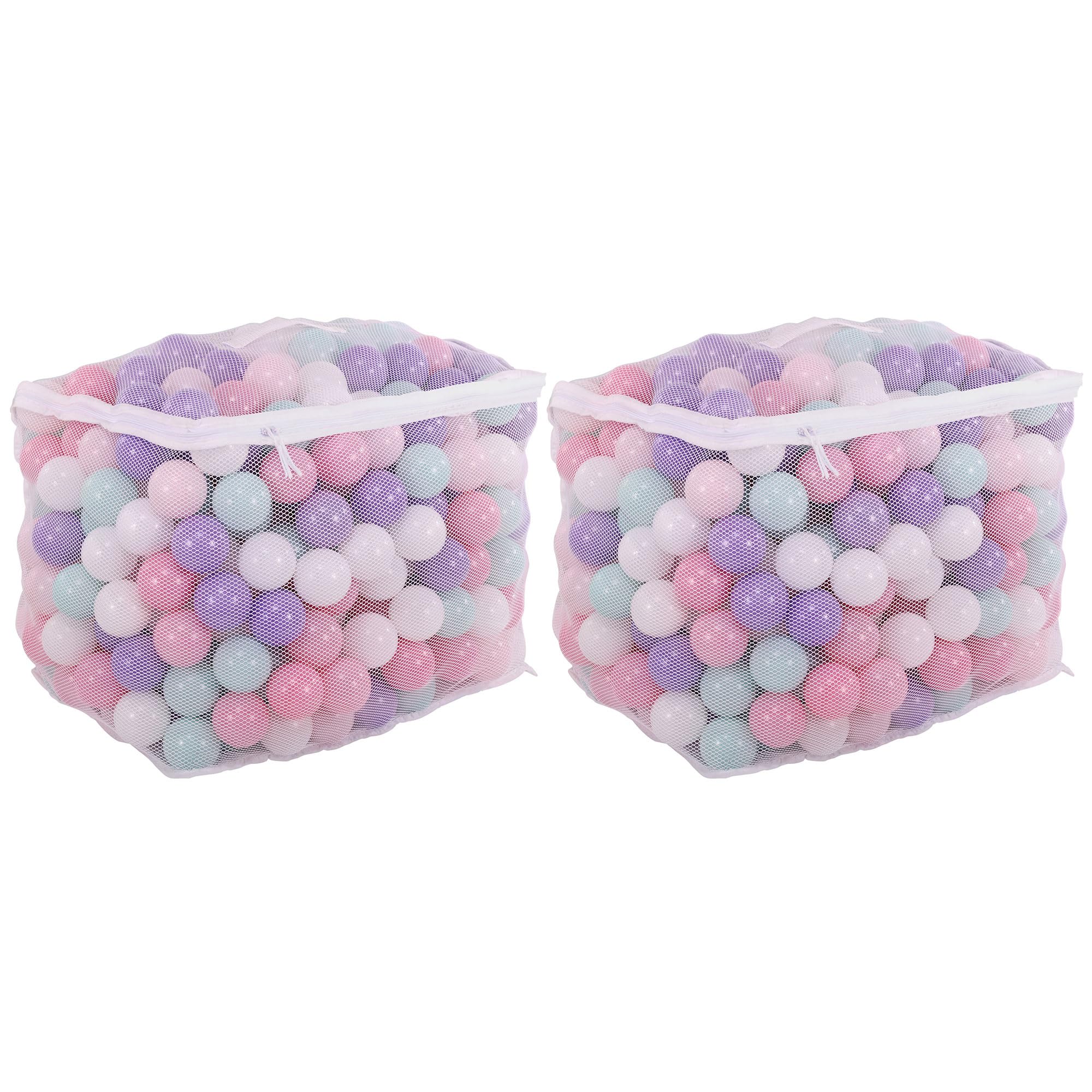 BalanceFrom Play Pit Balls - 200-Pack Colorful Plastic Toy Balls for Kids | Safe for Playpen, Bounce House, Pool & Ball Pit | Indoor & Outdoor Fun for Toddlers & Children
