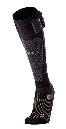 Therm-ic Powersocks Set Heat Uni + S-Pack 1400 Bluetooth Heated Socks for Men & Women - Rechargeable Battery Heating Socks for Winter Sports, Hiking & Cold Weather Activities