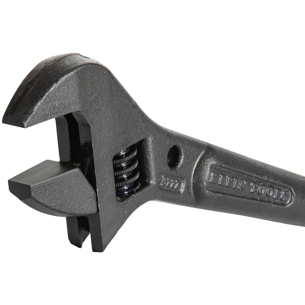 Klein Tools 3227 Adjustable Wrench 10-Inch for Construction & Plumbing