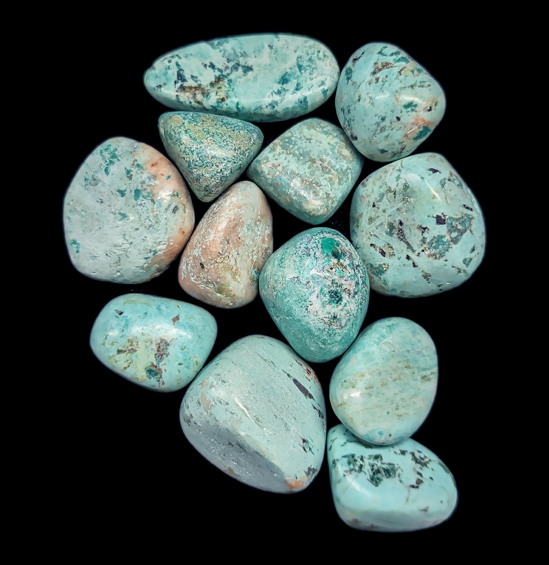 Natural Tumbled Turquoise Stones for Jewelry Making, Healing Crystals, and Home Decor - Bulk Wholesale for DIY Crafts and Spiritual Gifts