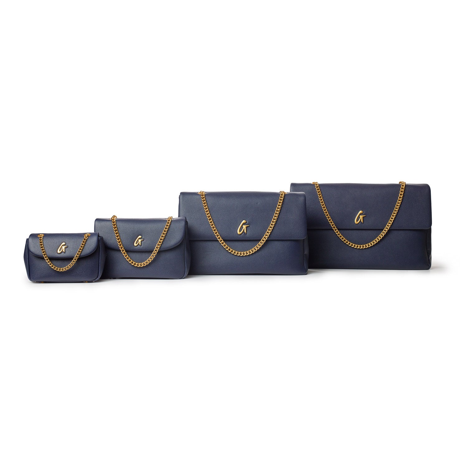 MEDIUM PEBBLE FLAP BAG in Navy Blue - Stylish Crossbody Purse for Women, Perfect for Everyday Use, Work, and Travel Accessories