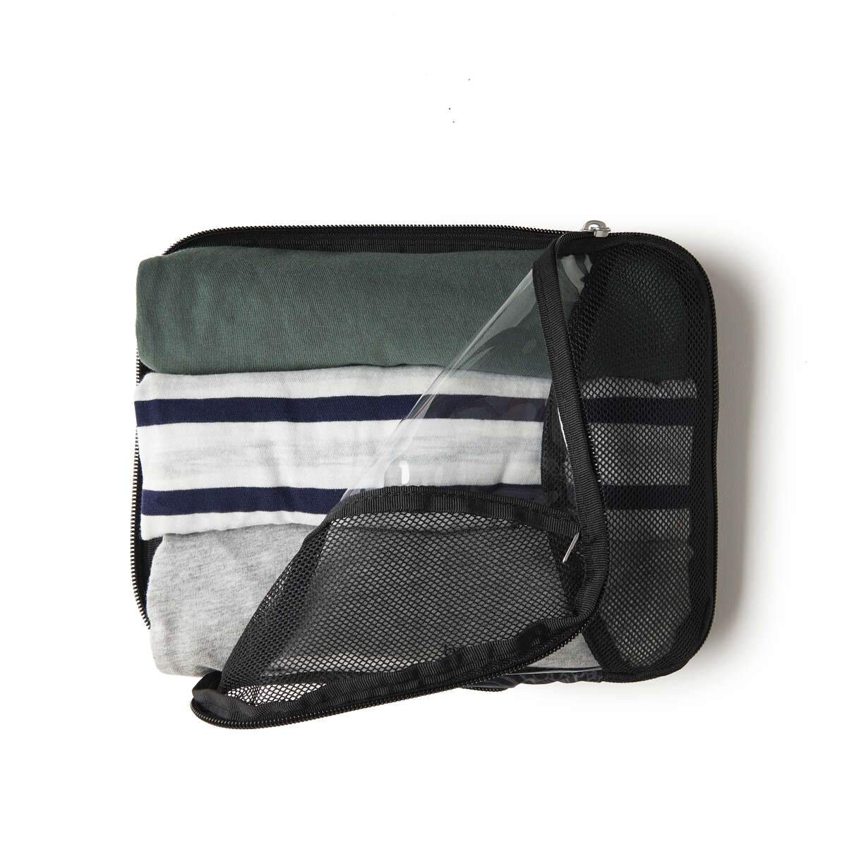 Baggallini Medium Compression Cube - Travel Organizer for Luggage, Suitcase & Backpack - Perfect for Packing Clothes, Accessories & Toiletries on Trips