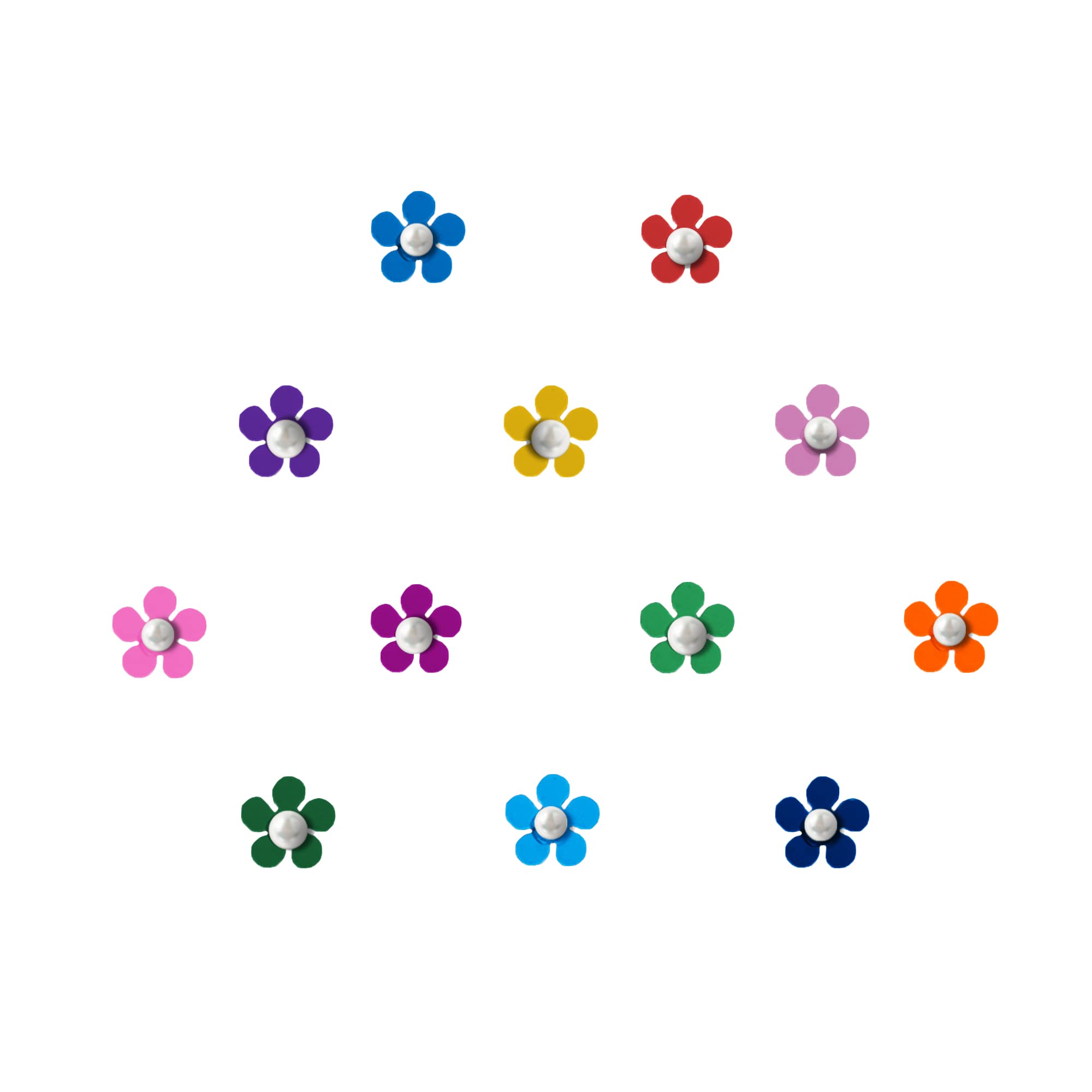 Comet Busters Cute Floral Baby Bindis - 6mm Indian Forehead Stickers for Girls & Kids - Face Decoration Stickers (BB013) - Perfect for Festivals, Weddings & Cultural Celebrations