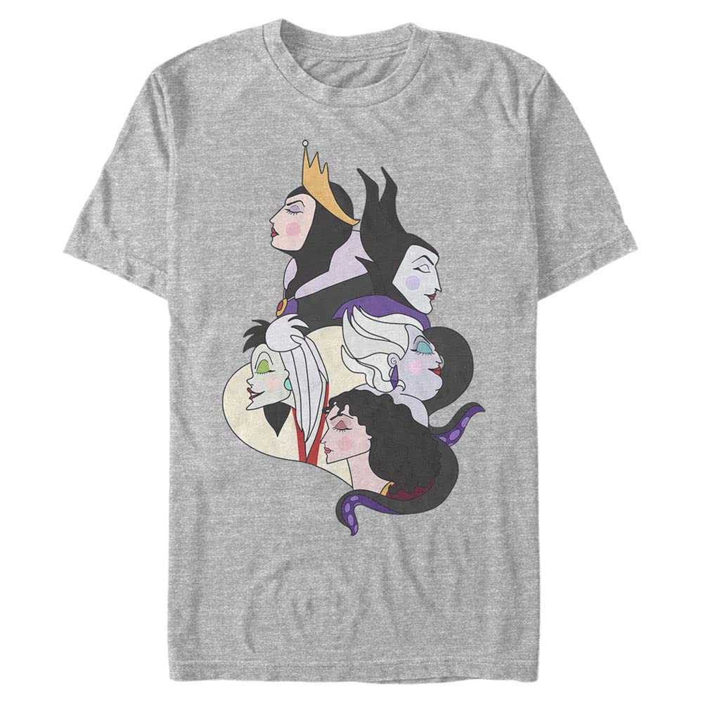 Disney Wicked Profile Short Sleeve T-Shirt for Men - Cool Graphic Tee for Casual Wear, Theme Parks & Disney Fan Gifts
