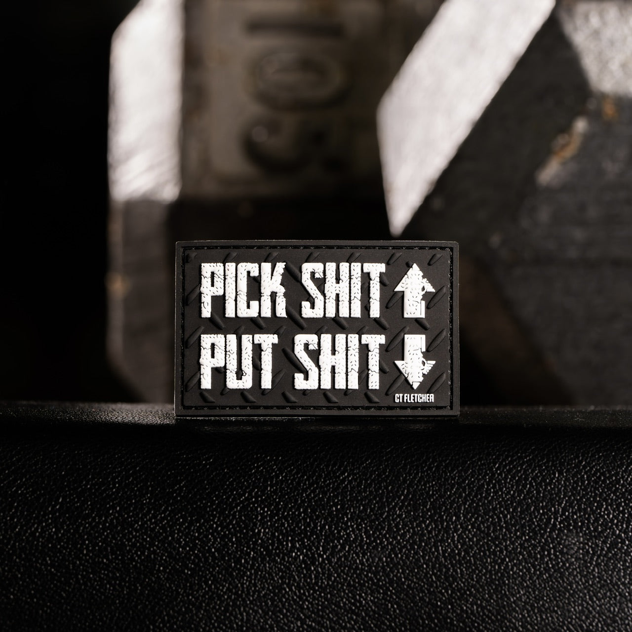 CT Fletcher IAG Iron Wars Pick Up Put Down Patch - Motivational Workout Accessory for Gym, Weightlifting & Bodybuilding Training