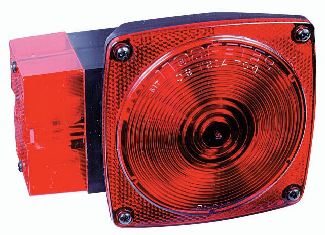 PM M444L LED License Plate Light with Over 80 Wide Combination Tail Light - Perfect for Trucks, Trailers & Commercial Vehicles