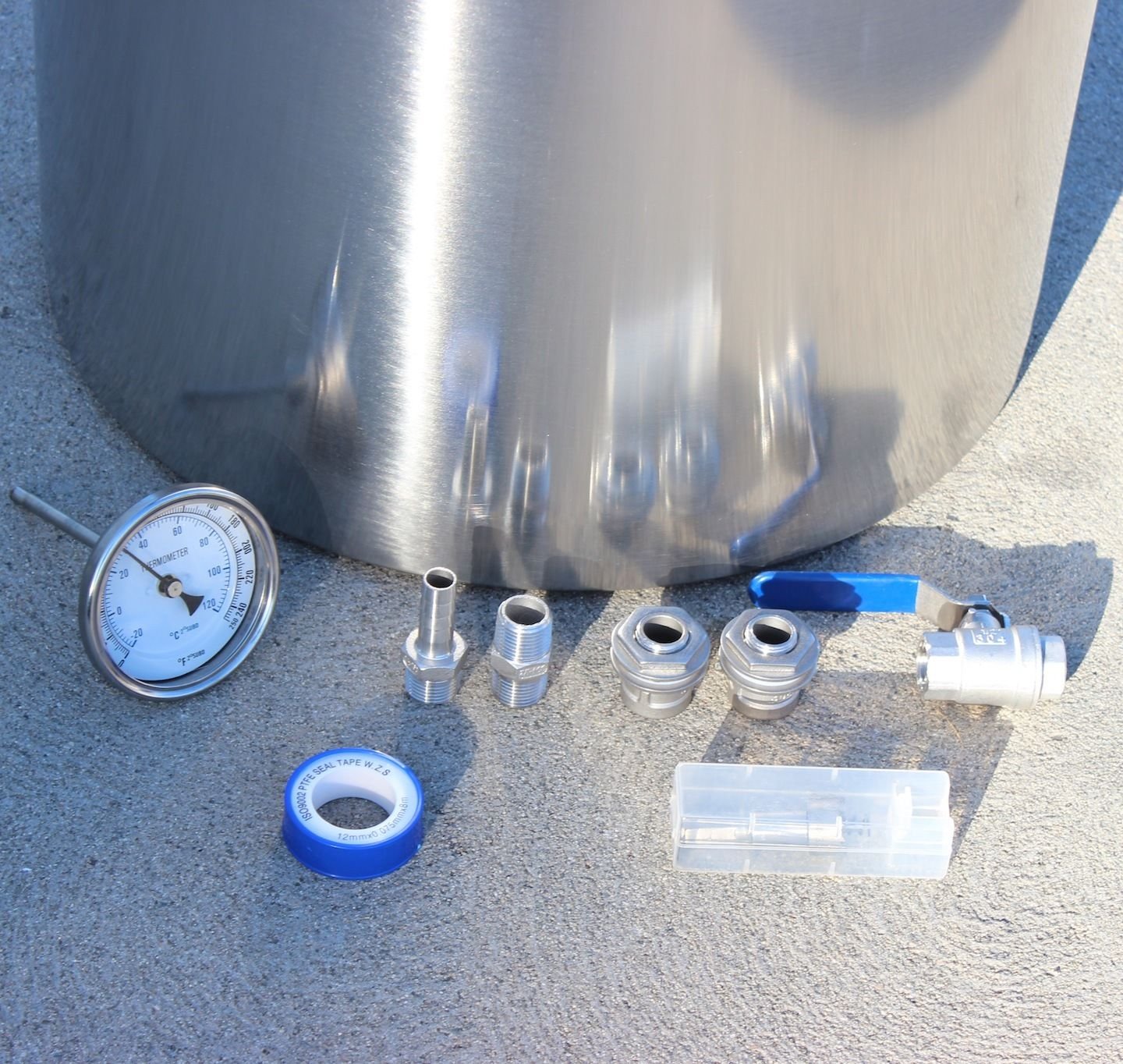 Concord 80 QT Stainless Steel Home Brew Kettle DIY Kit with Accessories - Perfect for Beer Brewing, Wort Boiling & Homebrew Beer Making