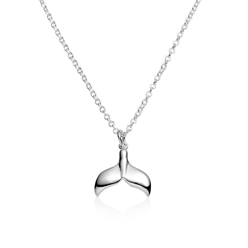 Avalon Whale Tail Necklace - Sterling Silver Ocean Jewelry for Women, Perfect Gift for Beach Lovers & Marine Life Enthusiasts | Wear to Beach Parties, Vacations & Boho Chic Outfits