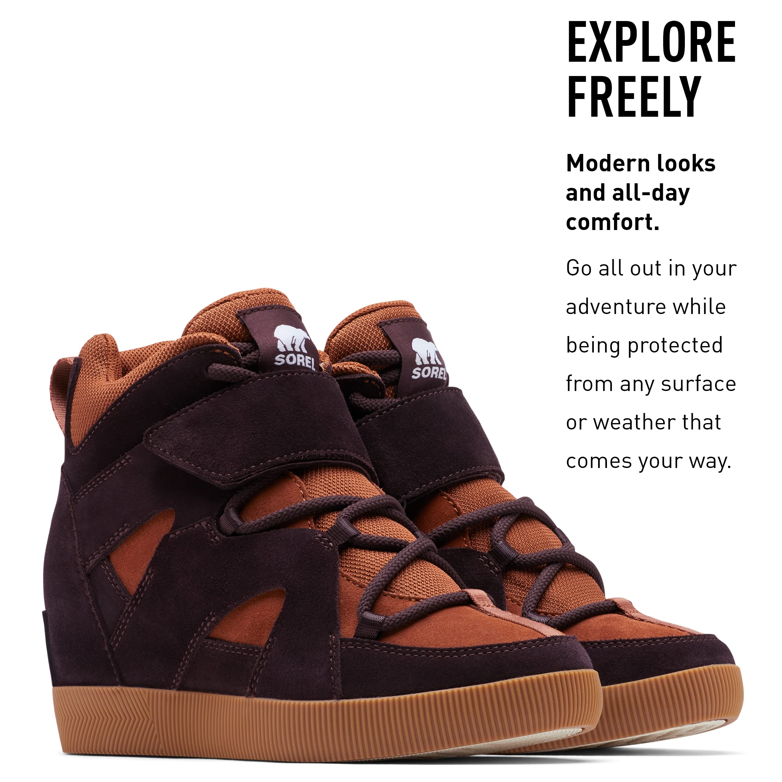 Sorel Women's Out 'N About Sport Wedge Boot - Waterproof Winter Snow Boots for Hiking, Walking & Outdoor Adventures