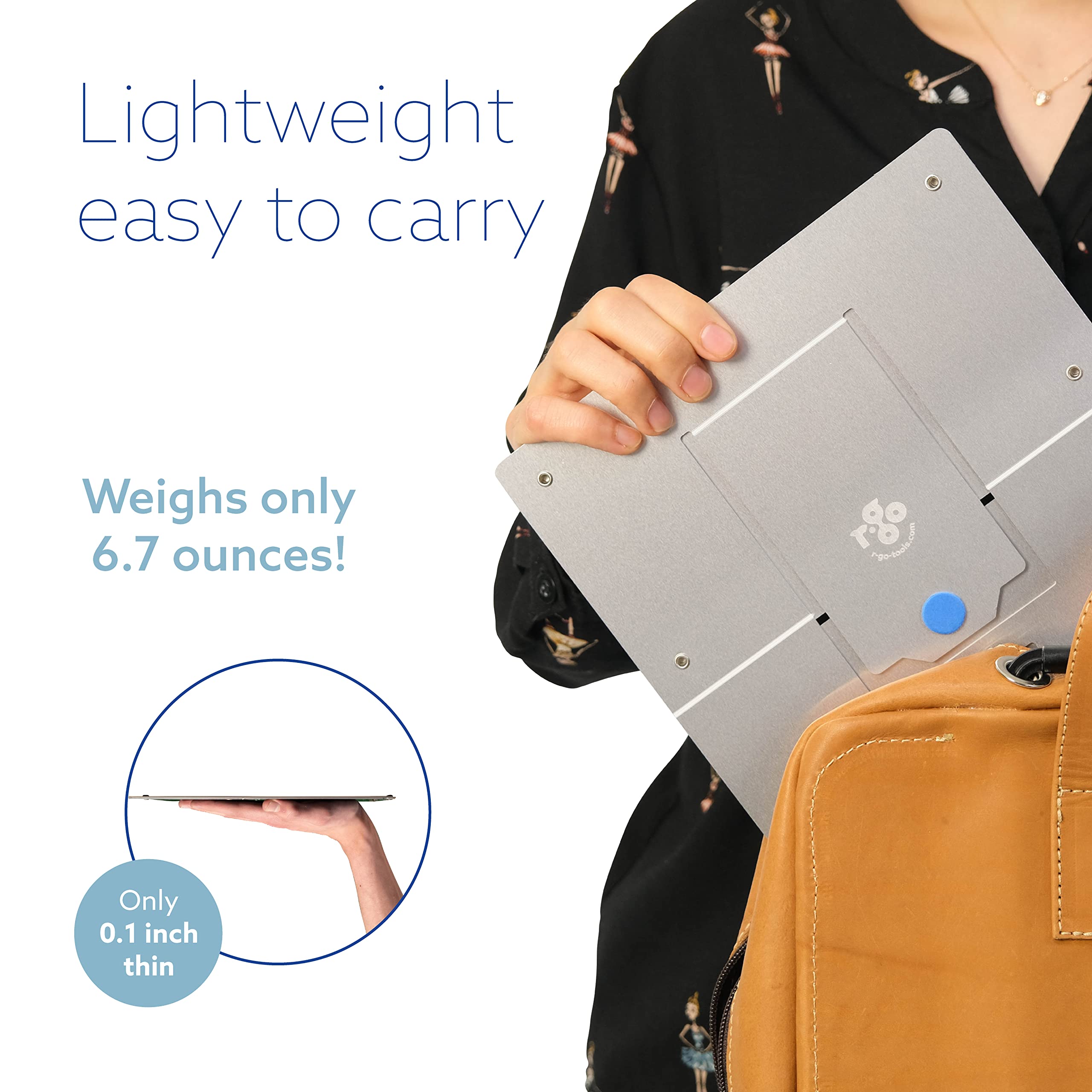 Ergonomic Laptop Stand - Ultra-Thin Adjustable Aluminum Notebook Riser for MacBook Air Pro/Dell XPS/Lenovo (10-22 Inch, 11lbs Capacity) - Perfect for Home Office, Gaming & Travel Workspaces - Silver