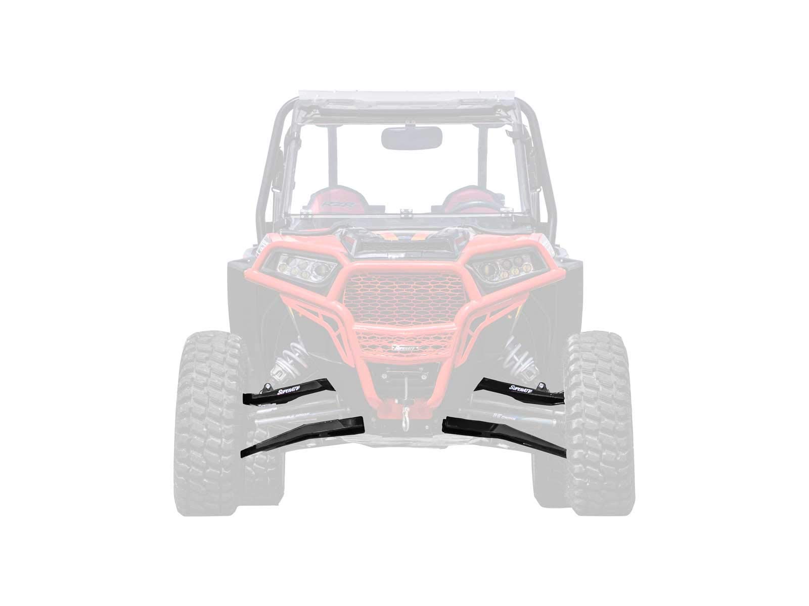 SuperATV High Clearance Boxed A-Arms for Polaris RZR XP Turbo & XP 4 Turbo (2016-2023) - Heavy-Duty Off-Road Suspension Upgrade - Perfect for Trail Riding, Mudding & Rock Crawling