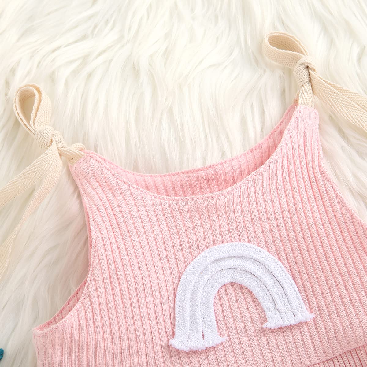 Floral Baby Girl Romper - Spaghetti Strap One-Piece Jumpsuit with Shorts | Newborn & Toddler Summer Outfit for Playdates, Beach & Outdoor Activities