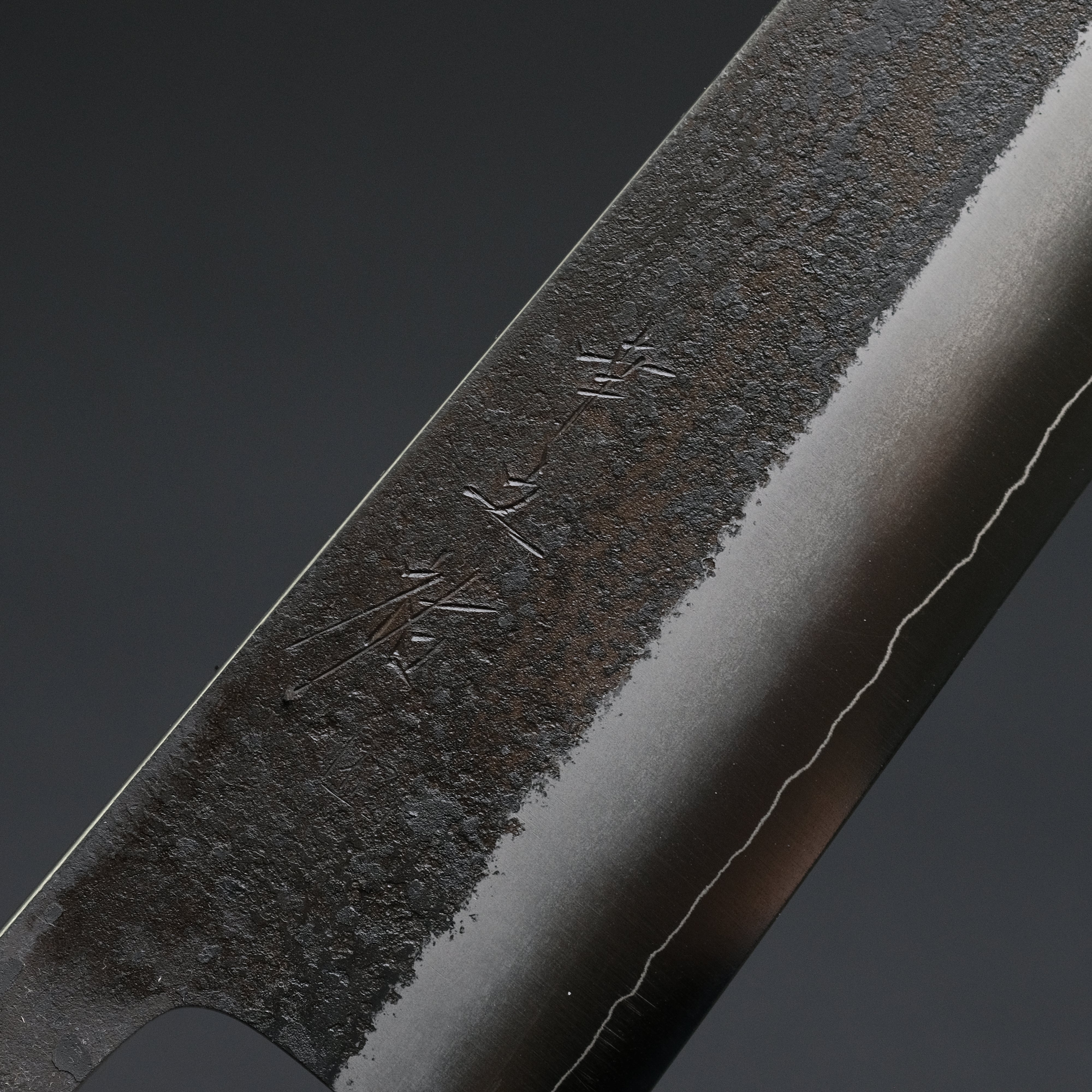 Premium Konosuke Madei Sumiiro SLD Gyuto 210mm Japanese Chef Knife - High Carbon Stainless Steel Blade with Burnt Chestnut Handle - Perfect for Sushi, Meat Slicing & Professional Kitchen Use