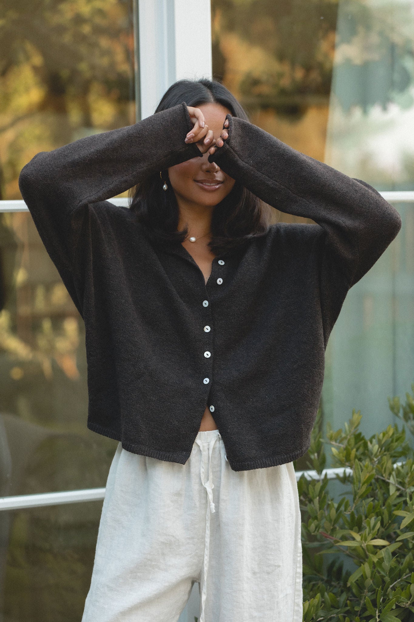 Free Falling Button Cardigan for Women - Soft & Stylish Open Front Knit Sweater | Perfect for Casual Outfits, Layering in Fall & Winter