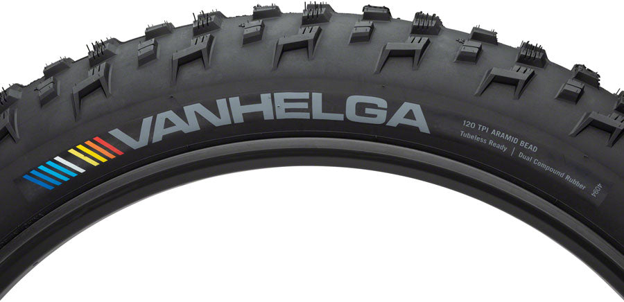 45NRTH Vanhelga 26 x 4.2 Fat Bike Tire - 120 TPI Tubeless Folding Black - Winter & Snow Biking, Off-Road Trail Riding, All-Terrain Cycling Accessories