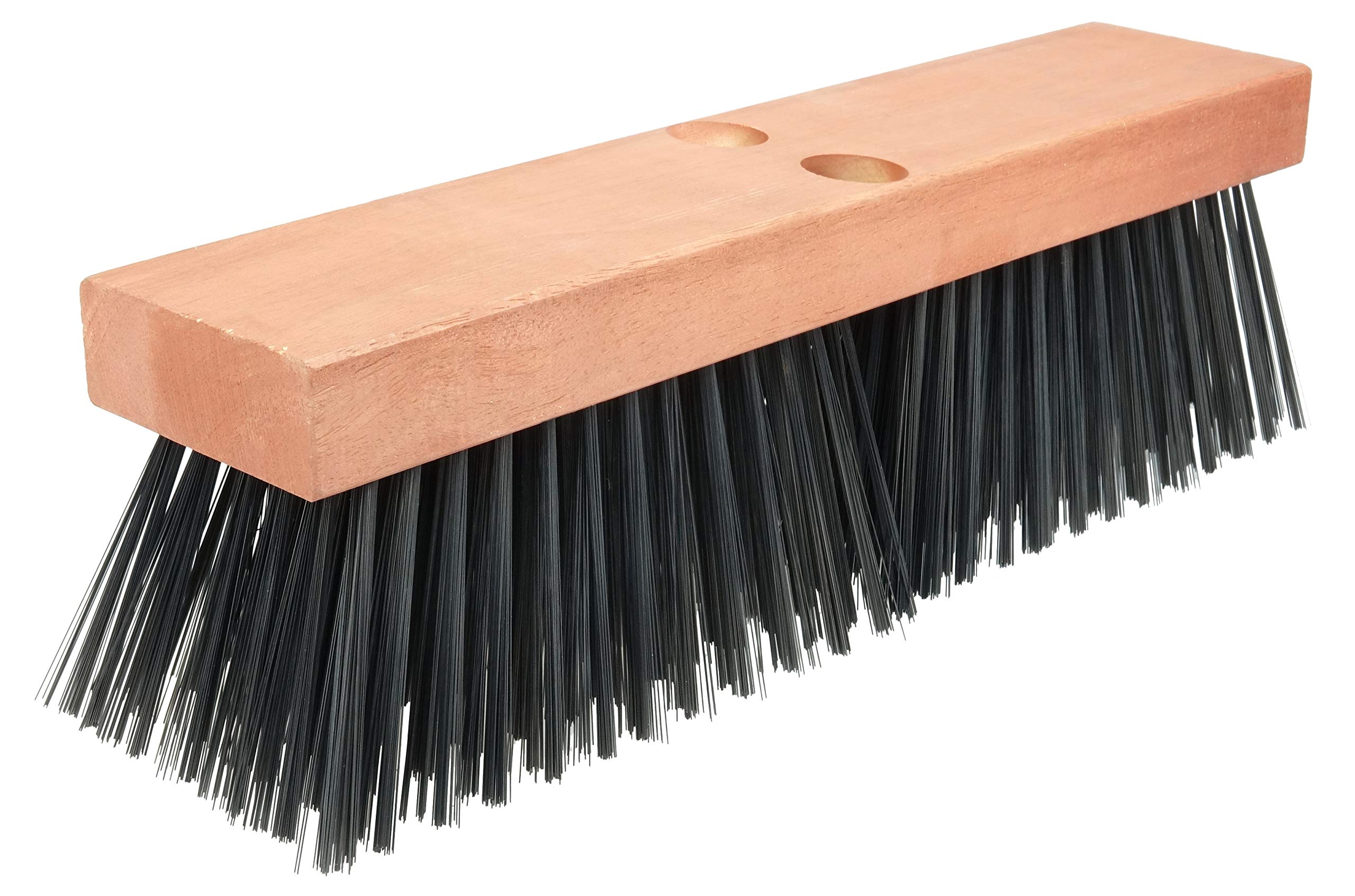 Weiler 70215 16-Inch Heavy Duty Round Wire Broom - Pack of 6 - Made in USA - Durable Outdoor Cleaning Brush for Sidewalks, Garages & Construction Sites
