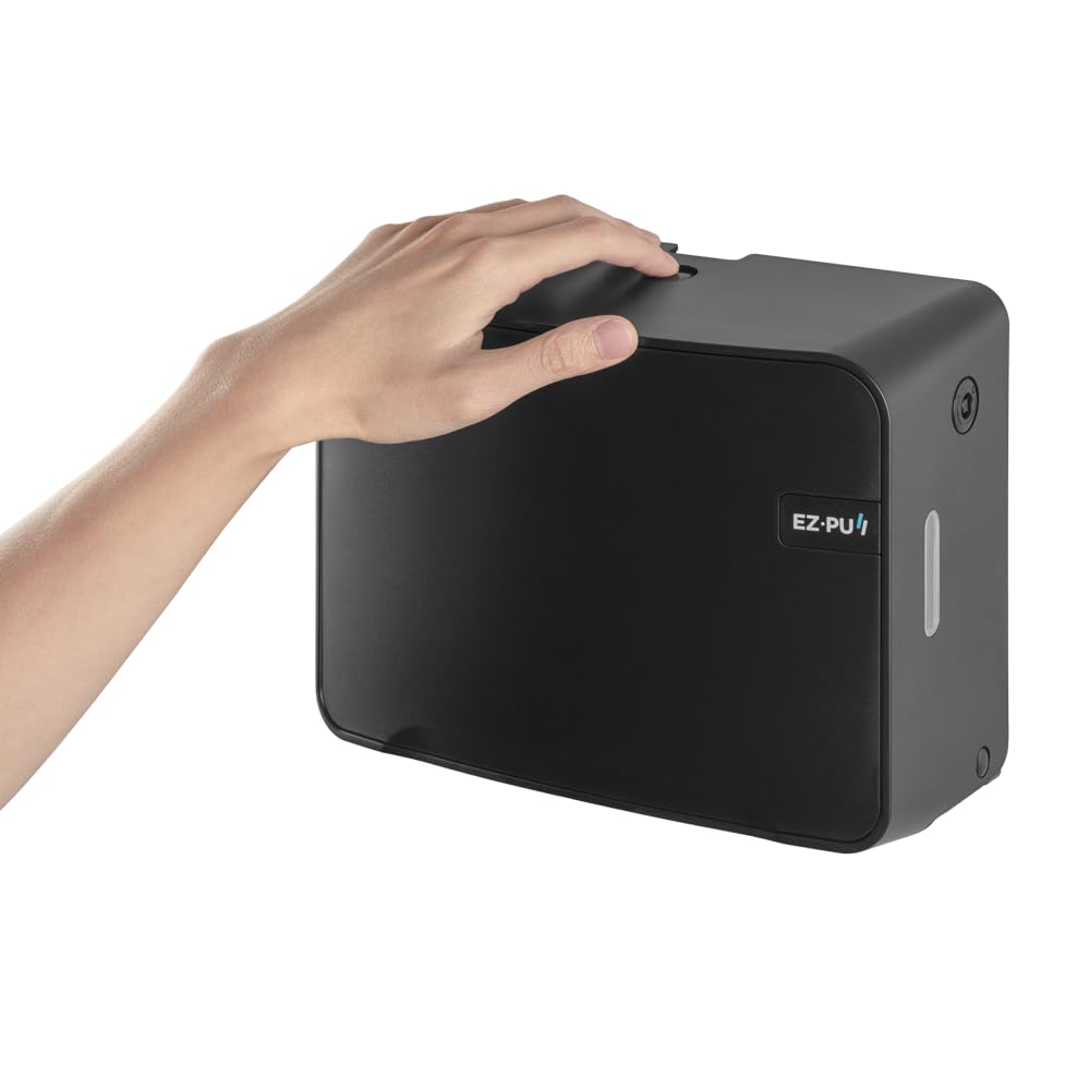 EZbrnd Wall Mount Multifold Paper Towel Dispenser - Black (3200B-EZ) for Kitchen, Bathroom, Office, RV & Airbnb | Space-Saving & Hygienic Solution for Home & Commercial Use