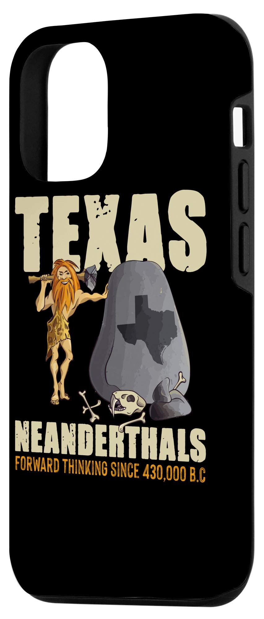 iPhone 12/12 Pro Case - Durable Protective Cover with Texas Neanderthals Design | Perfect for Daily Use, Travel & Outdoor Activities