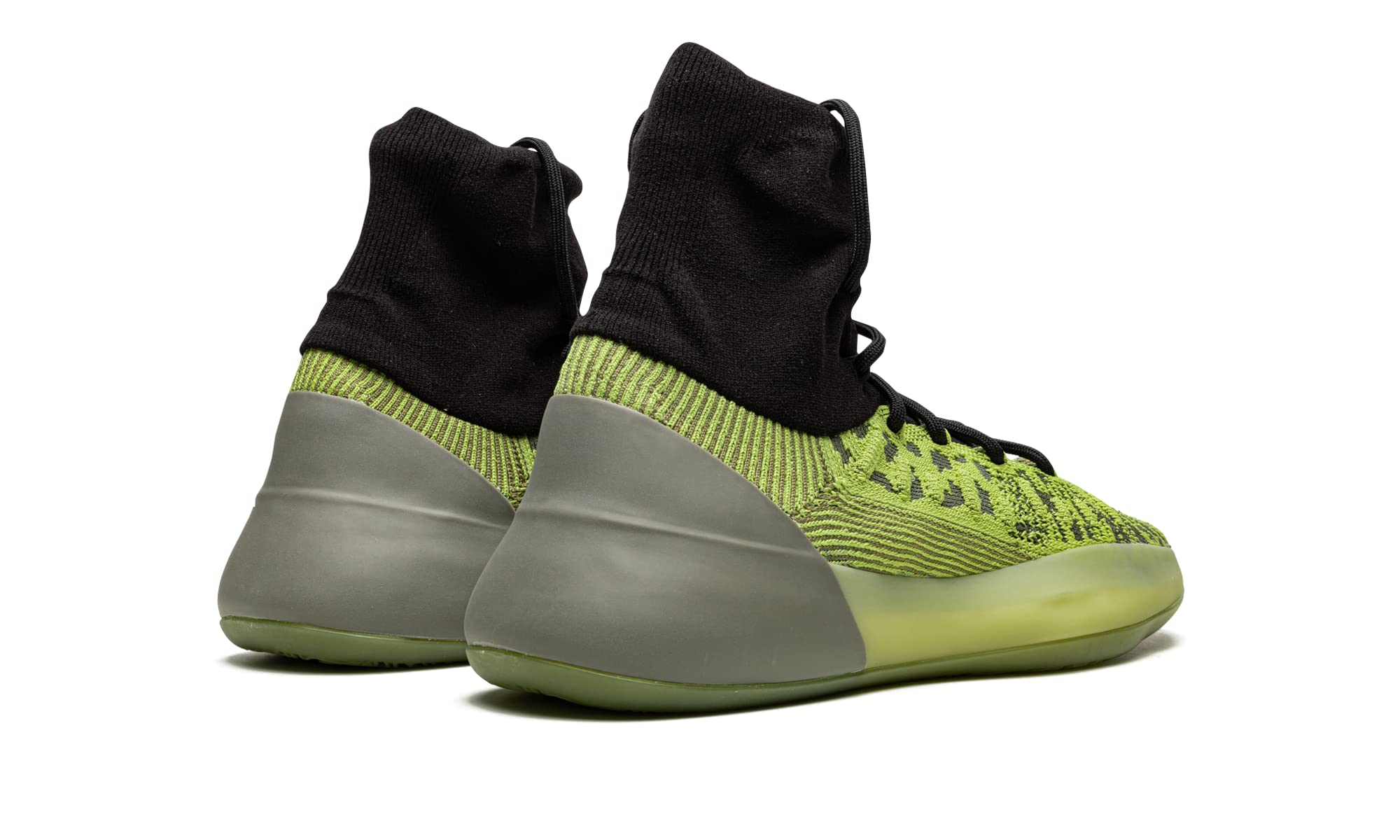 adidas Men's Yeezy Bsktbl Knit Basketball Sneakers - Green | Breathable Lace-Up Casual Shoes for Streetwear & Gym Workouts