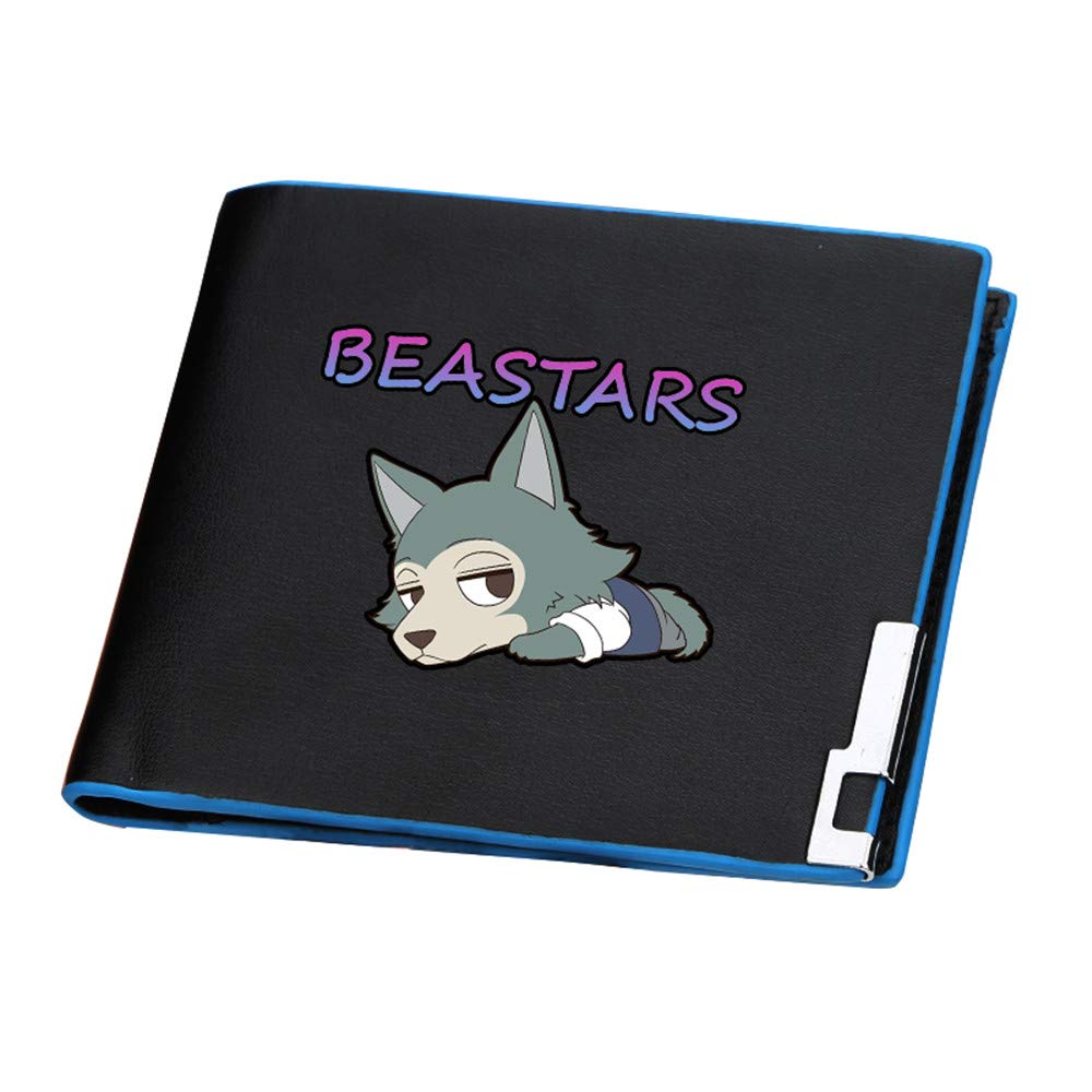 BEASTARS Anime Louis Legoshi PU Leather Wallet for Women & Men - Cute Short Purse with ID Card Holder & Coin Pocket - Perfect for Cosplay, Gifts, and Everyday Use