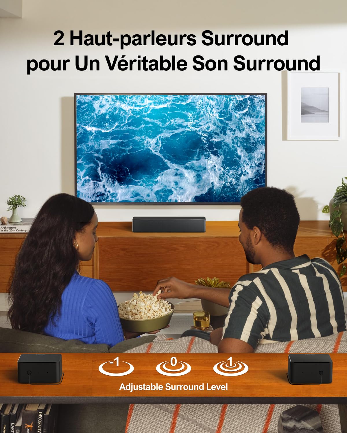 ULTIMEA Dolby Atmos 5.1 Soundbar with Wireless Subwoofer - 3D Surround Sound System for TV, Adjustable Bass Home Theater Speakers (Poseidon D60 Series 2023) - Perfect for Movie Nights, Gaming & Music Listening