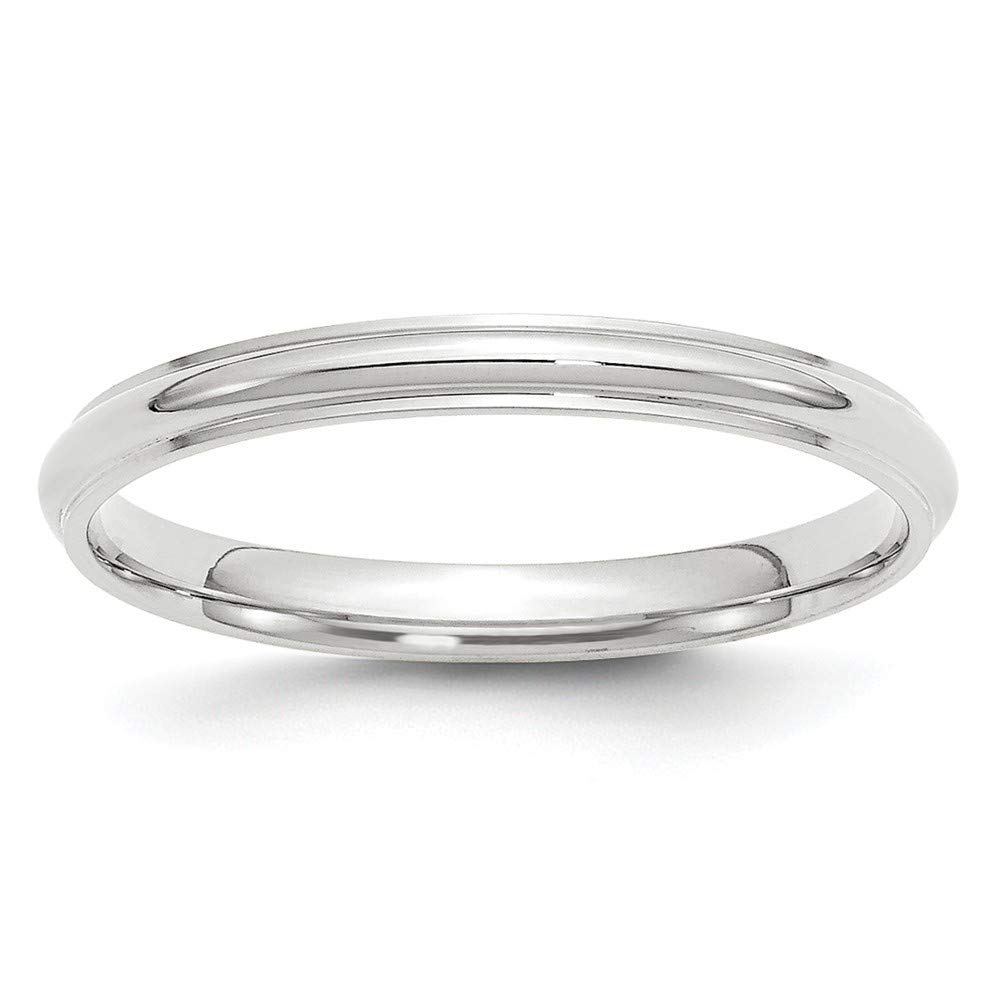 14K Gold Half Round Edge Band Ring for Women - White Gold & Yellow Gold, Available in Sizes 2.5mm to 8mm - Perfect for Anniversary, Wedding, and Everyday Jewelry Gifts